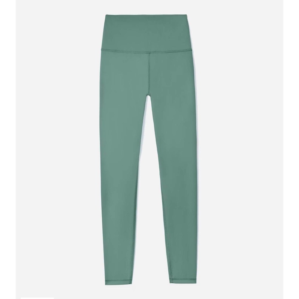 NWT Everlane Women Perform Ankle Leggings Large High Rise Waistband Pocket Green